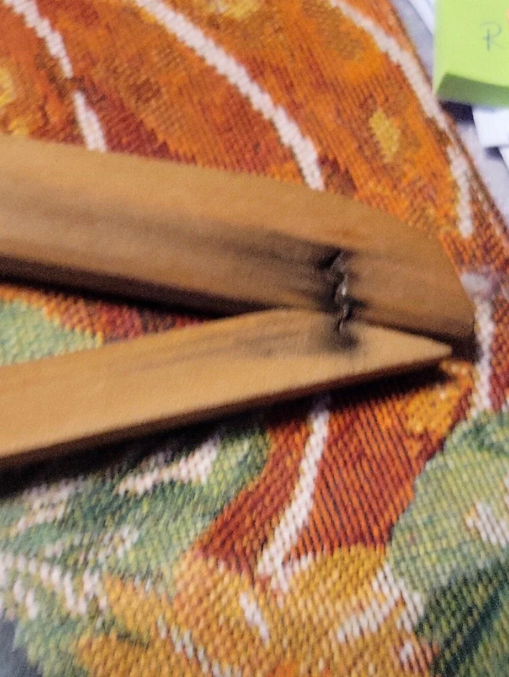 Vintage  Wooden Hanger - Tan